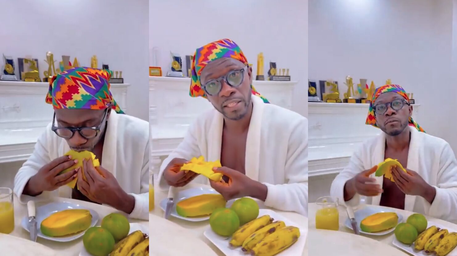 Okyeame Kwame Says He Can Eat Fruits Only And Get Satisfied